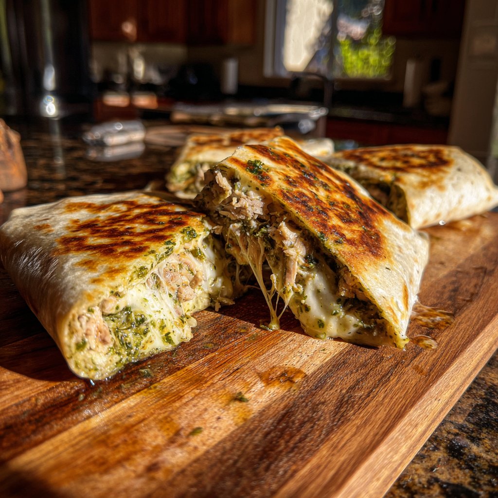 Pesto Tuna Melt Wrap