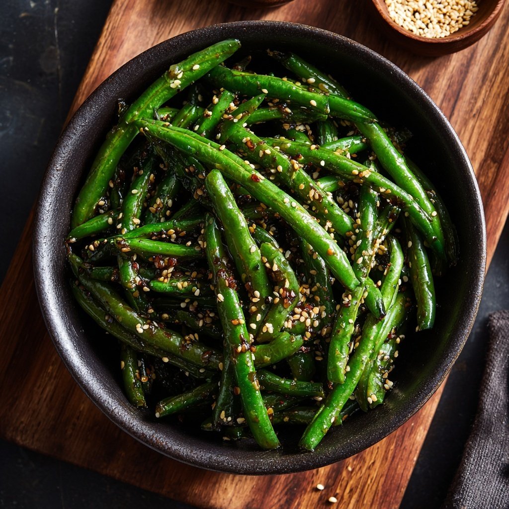 Sesame Garlic Green Beans