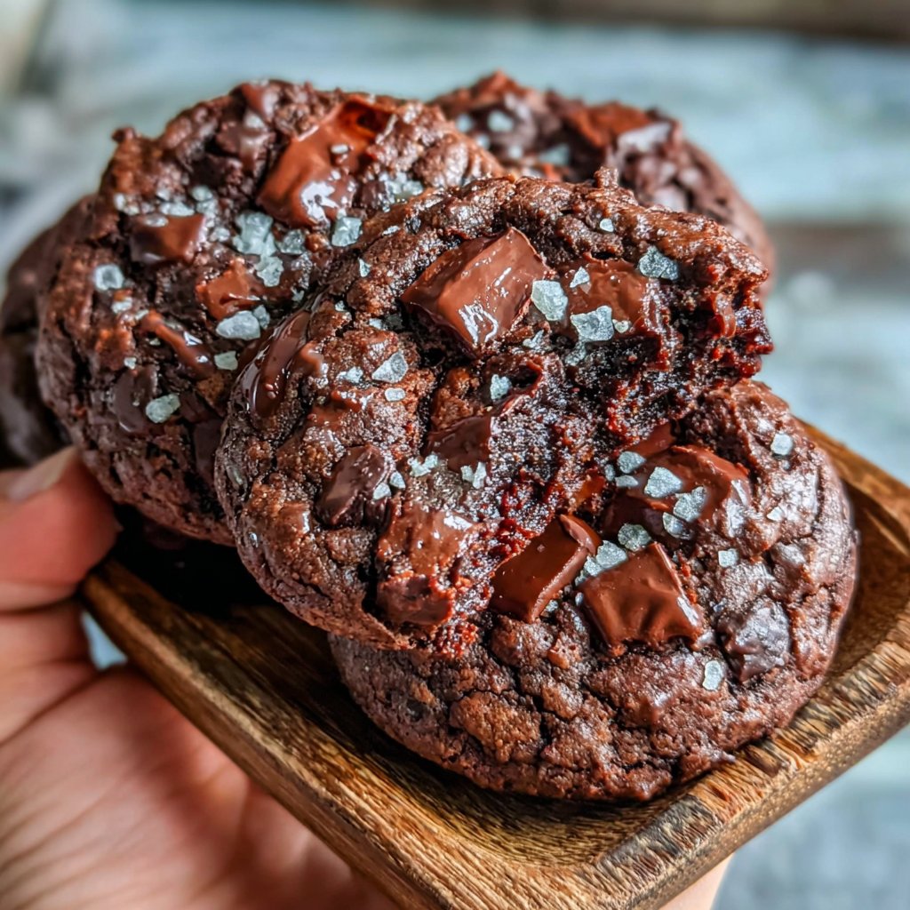Double Chocolate Brownie Cookies
