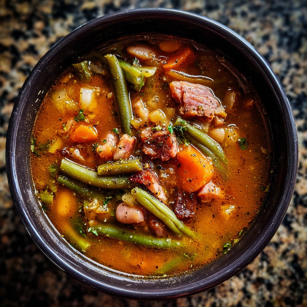 Ham and Bean Soup with Warm Spices